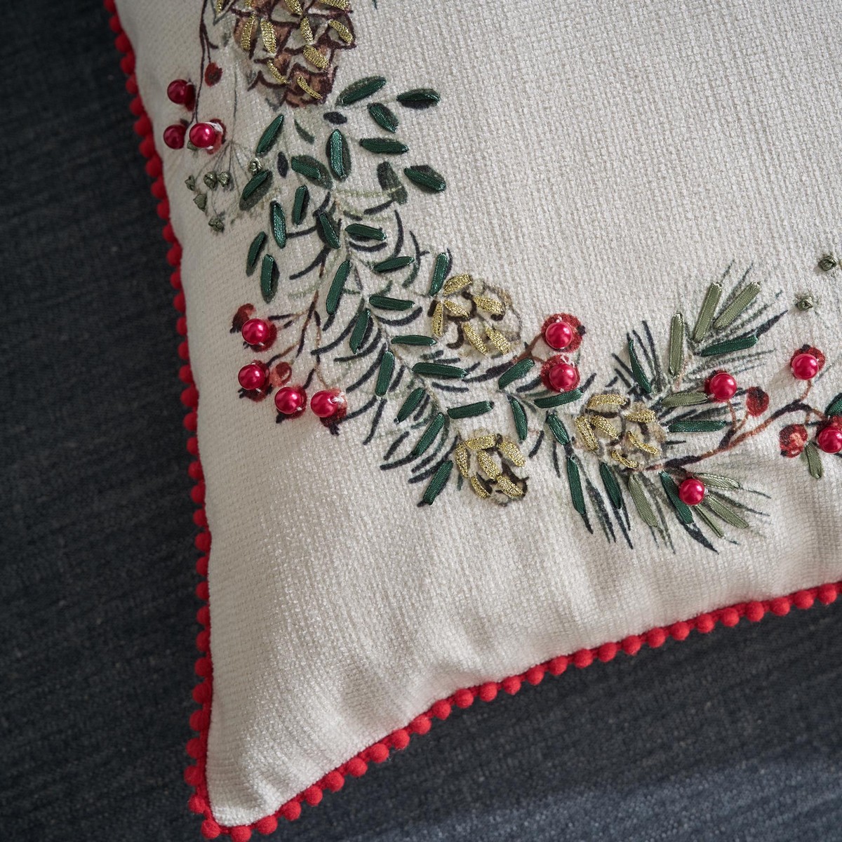 Μαξιλαροθήκη 43x43cm GOFIS HOME Xmas 928 - Image 2