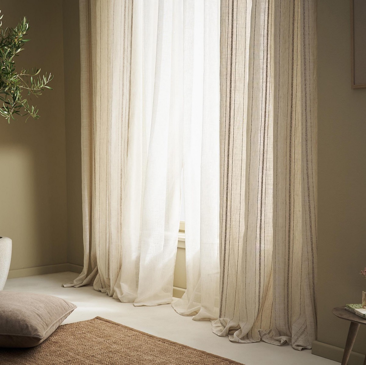 Κουρτίνα με τρουκς 200x280cm GOFIS HOME Odelina Beige 103/06 - Image 6