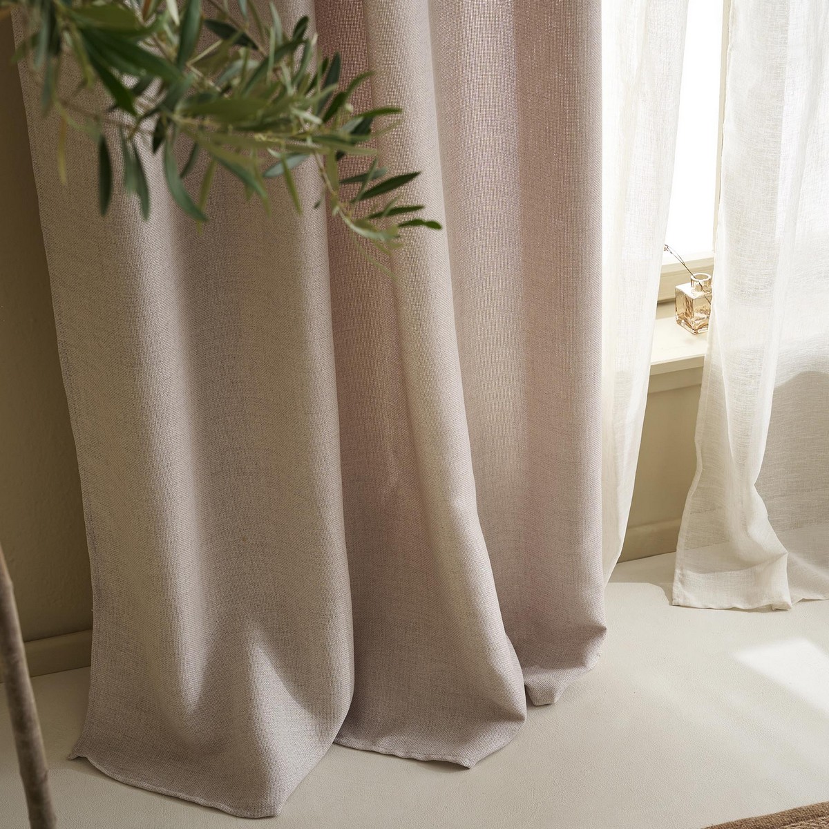 Κουρτίνα με τρουκς 140x280cm GOFIS HOME Magna Beige 495 - Image 3