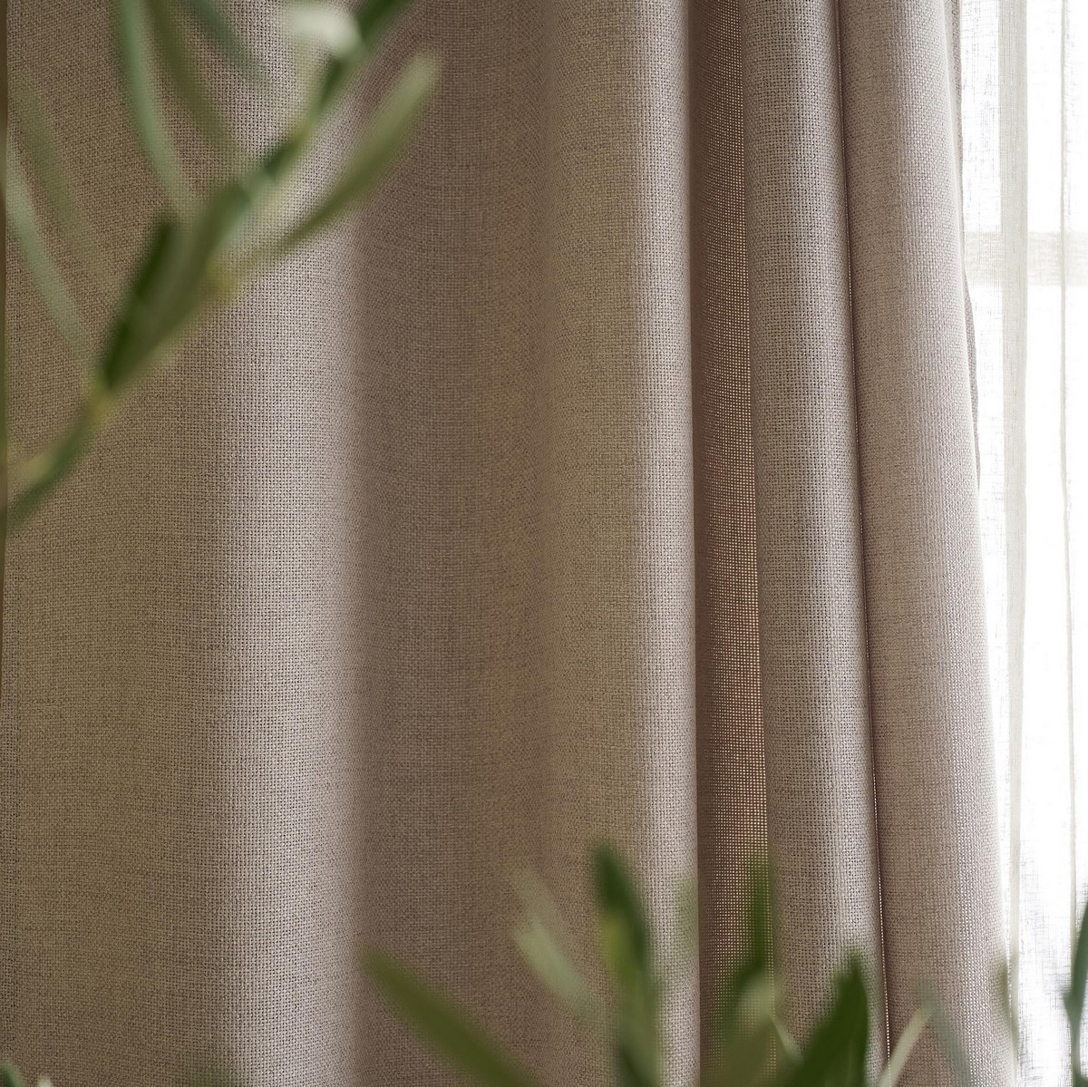 Κουρτίνα με τρουκς 140x280cm GOFIS HOME Magna Beige 495 - Image 4