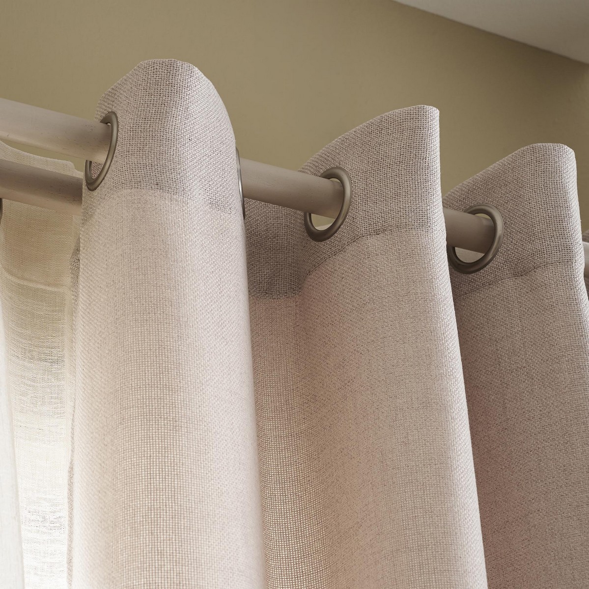 Κουρτίνα με τρουκς 140x280cm GOFIS HOME Magna Beige 495 - Image 5