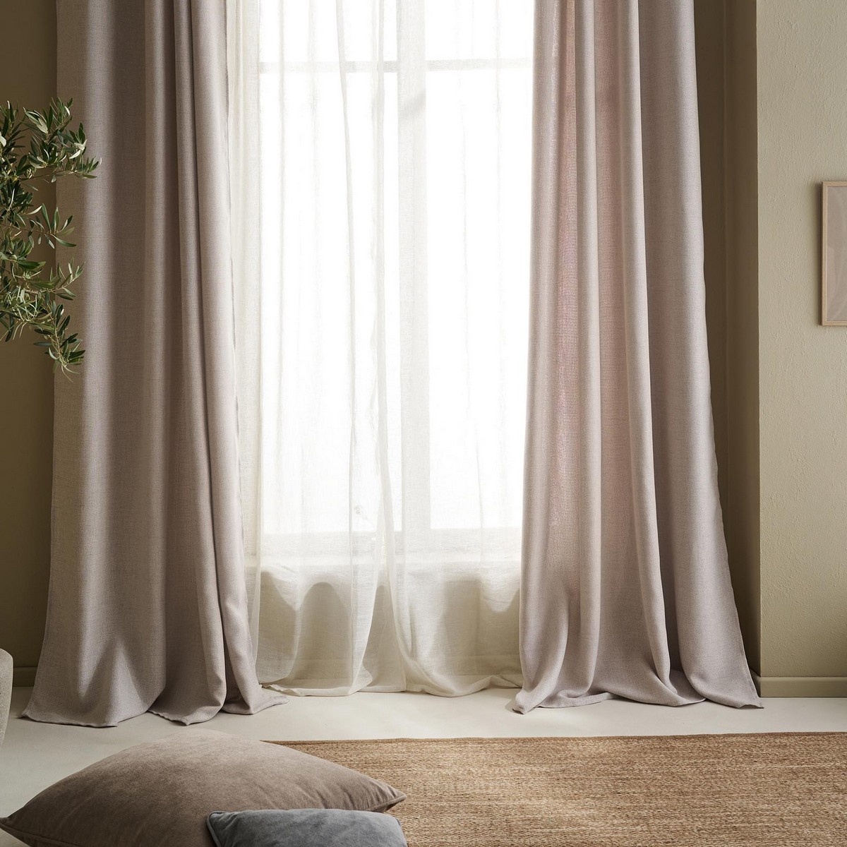 Κουρτίνα με σιρίτι 140x295cm GOFIS HOME Magna Beige 495
