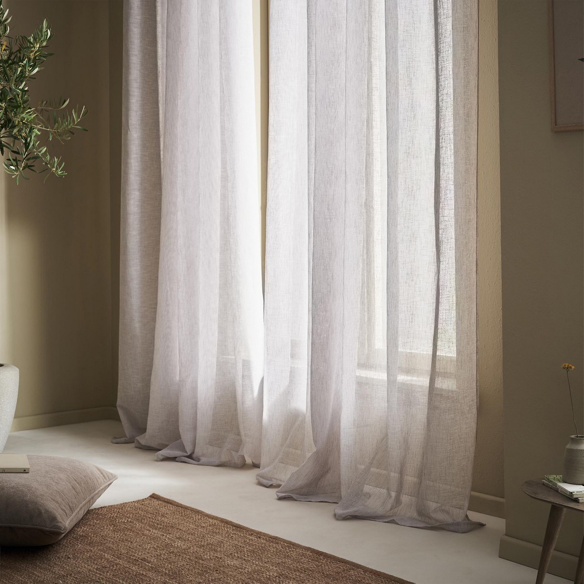 Κουρτίνα με τρουκς 140x280cm GOFIS HOME Combe Cloud Grey 502