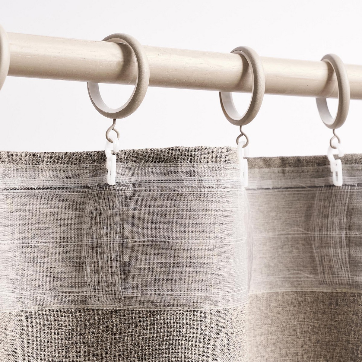 Κουρτίνα με σιρίτι 200x295cm GOFIS HOME Combe Cloud Grey 502 - Image 6