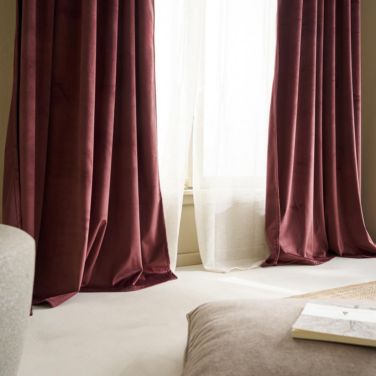 Κουρτίνα με σιρίτι 140x280cm GOFIS HOME Winter Cherry 711/02 - Image 4
