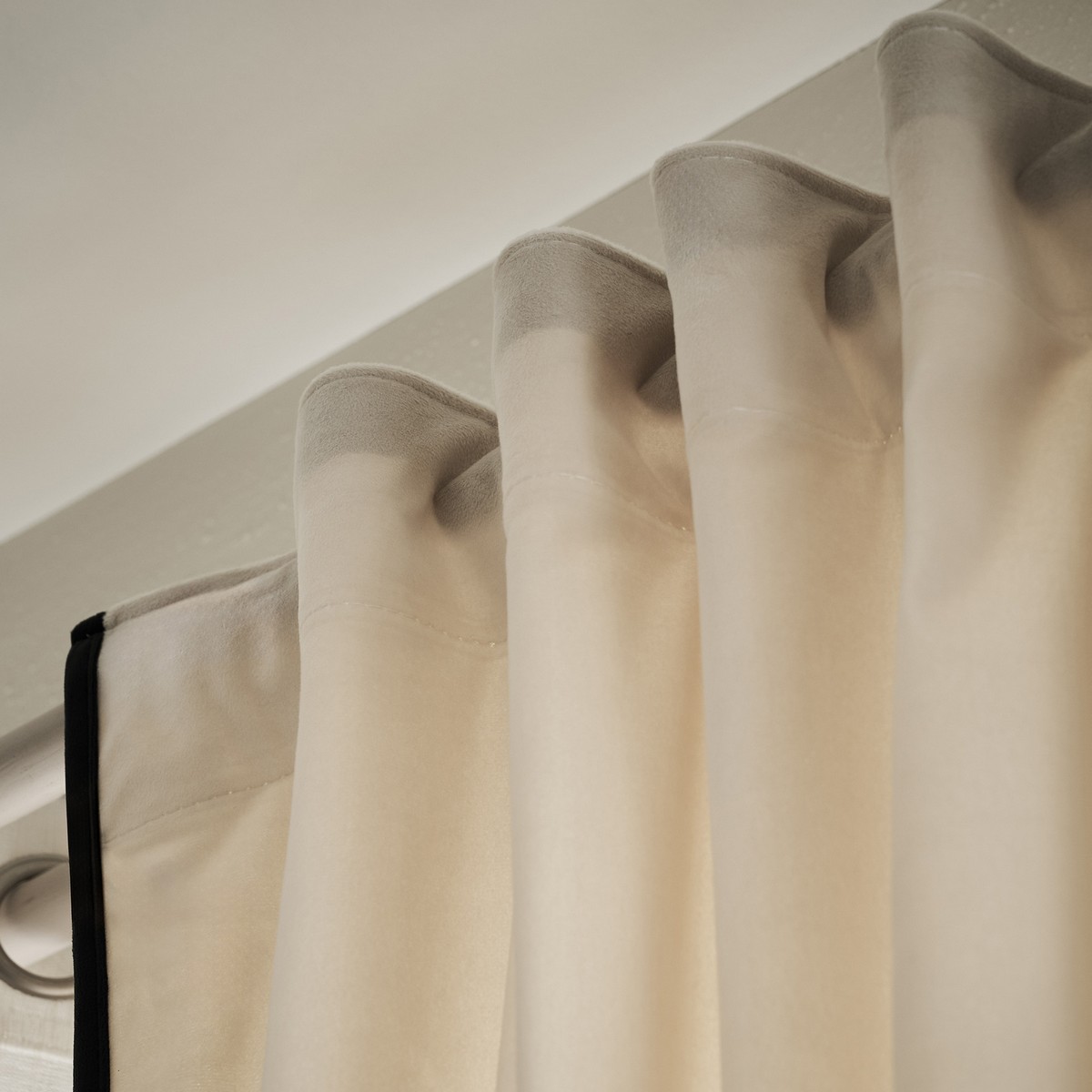 Κουρτίνα με σιρίτι 140x280cm GOFIS HOME Eloise Ecru with Black stroke 712/05 - Image 4
