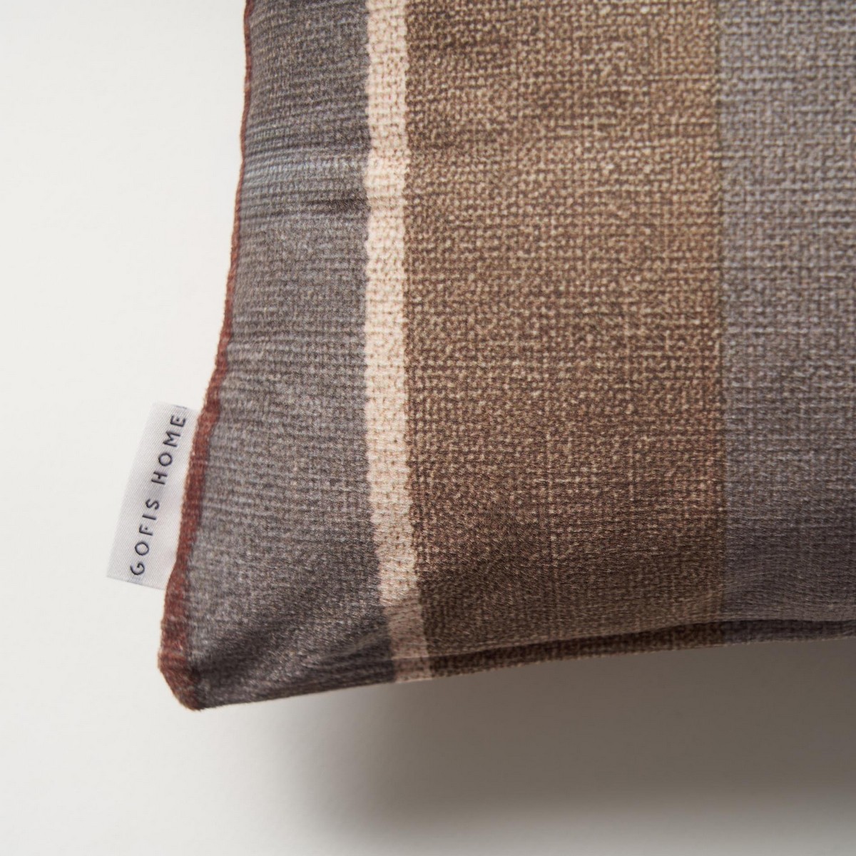 Μαξιλαροθήκη 43x43cm GOFIS HOME Neoma stripe 158 - Image 2