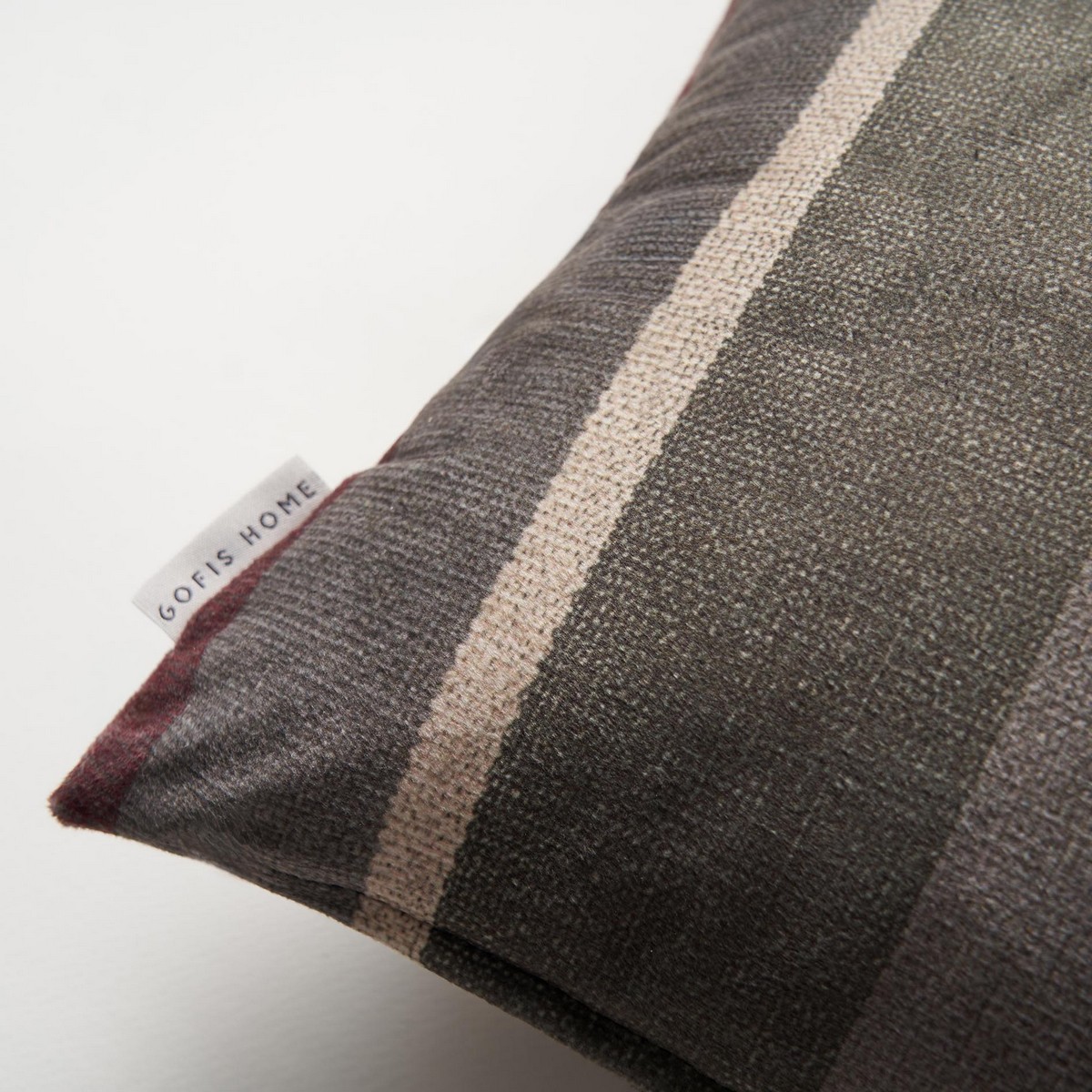 Μαξιλαροθήκη 43x43cm GOFIS HOME Neoma stripe 158 - Image 2