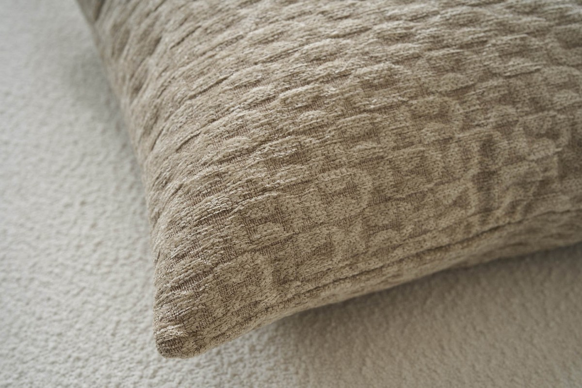 Μαξιλαροθήκη 50x50cm GOFIS HOME Ondine Beige 184/06 - Image 2
