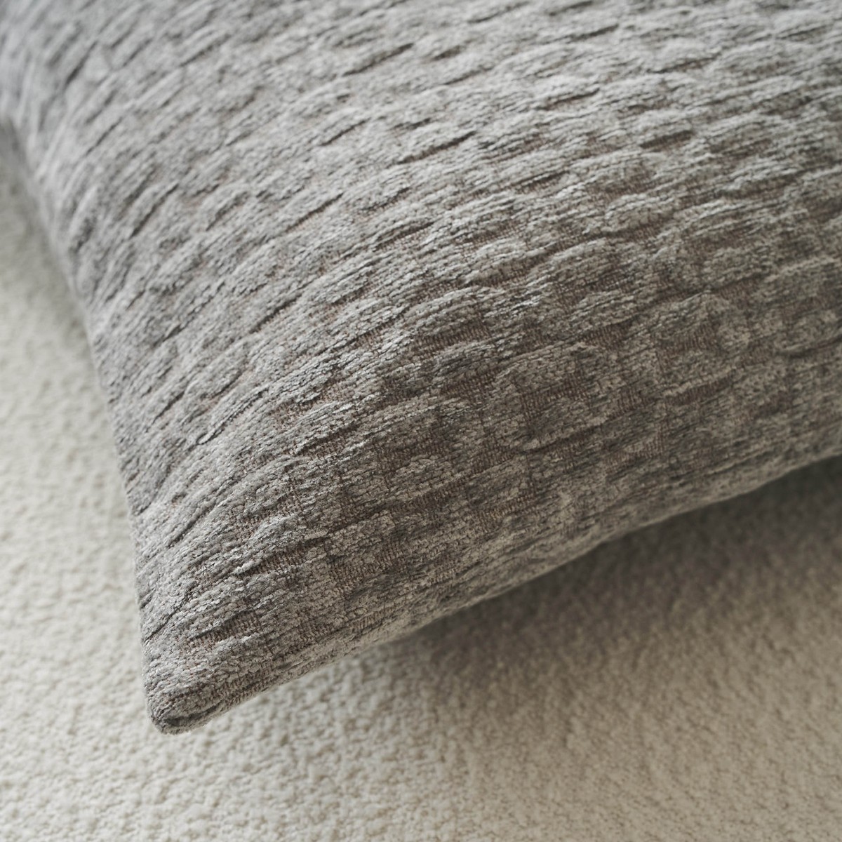 Μαξιλαροθήκη 50x50cm GOFIS HOME Ondine Silver Grey 184/15 - Image 2