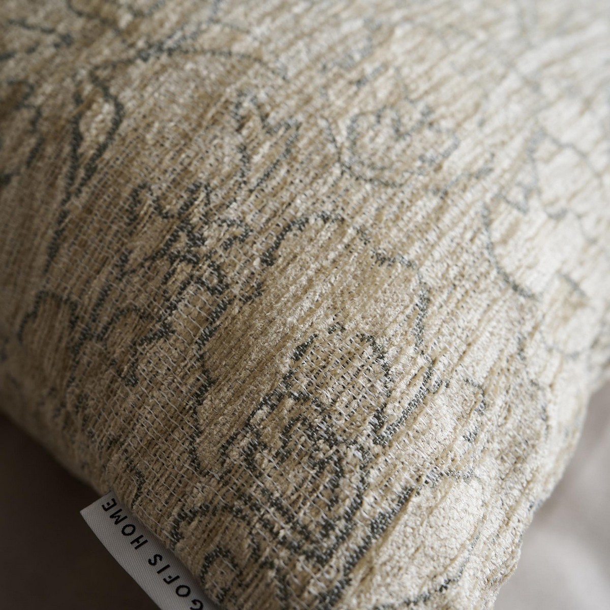 Μαξιλαροθήκη 50x50cm GOFIS HOME Aradia Weed Beige 430/07 - Image 2