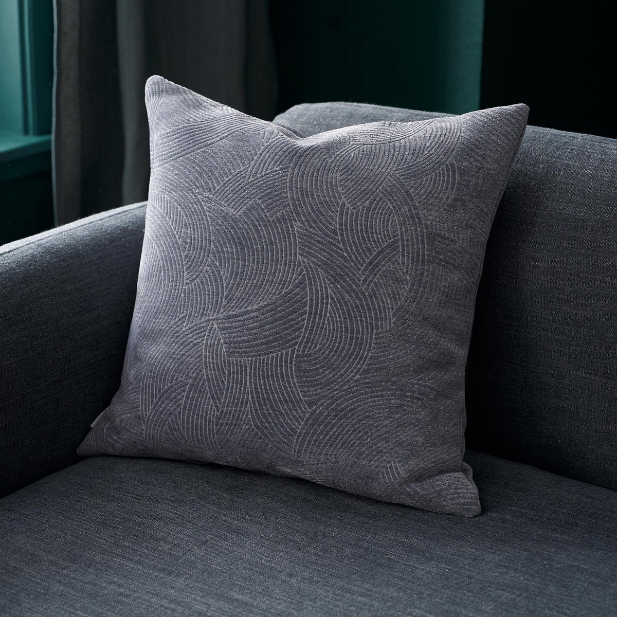 Μαξιλαροθήκη 50x50cm GOFIS HOME Nimbus Blue Grey  447/09
