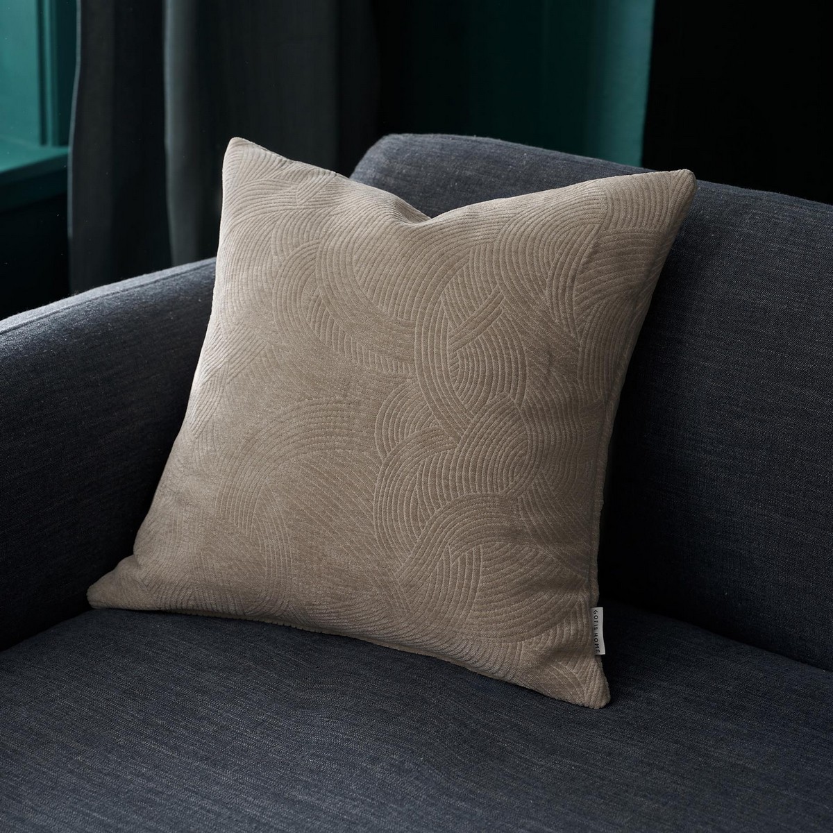 Μαξιλαροθήκη 50x50cm GOFIS HOME Nimbus Warm Beige 447/39