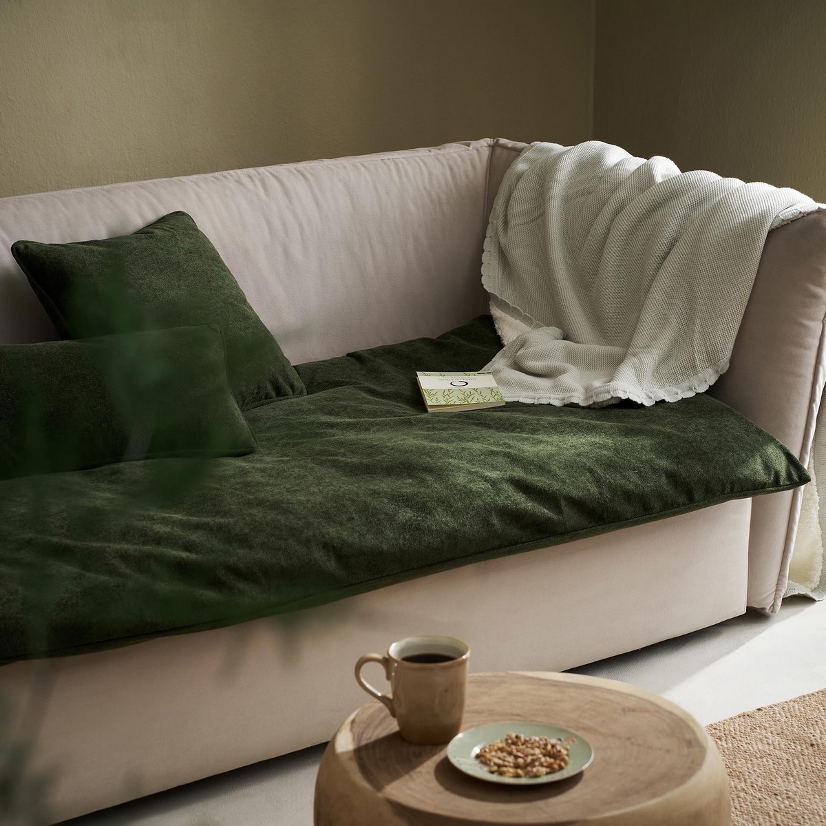 Sofa Topper 80x200cm GOFIS HOME Nadinia Forest Green 137