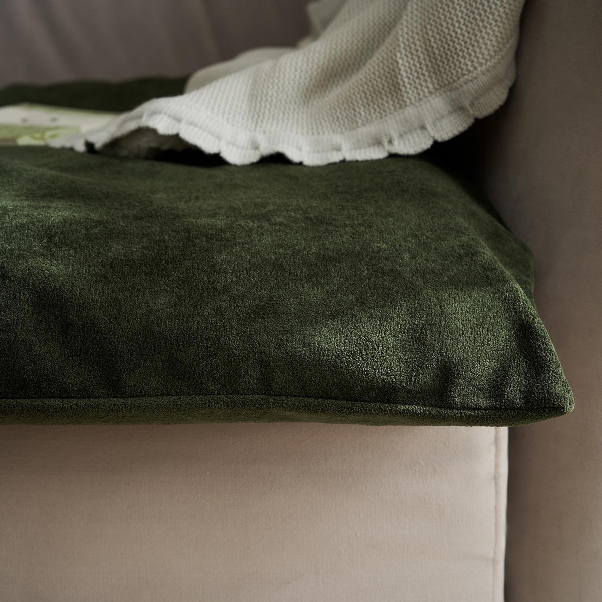 Sofa Topper 80x200cm GOFIS HOME Nadinia Forest Green 137 - Image 3