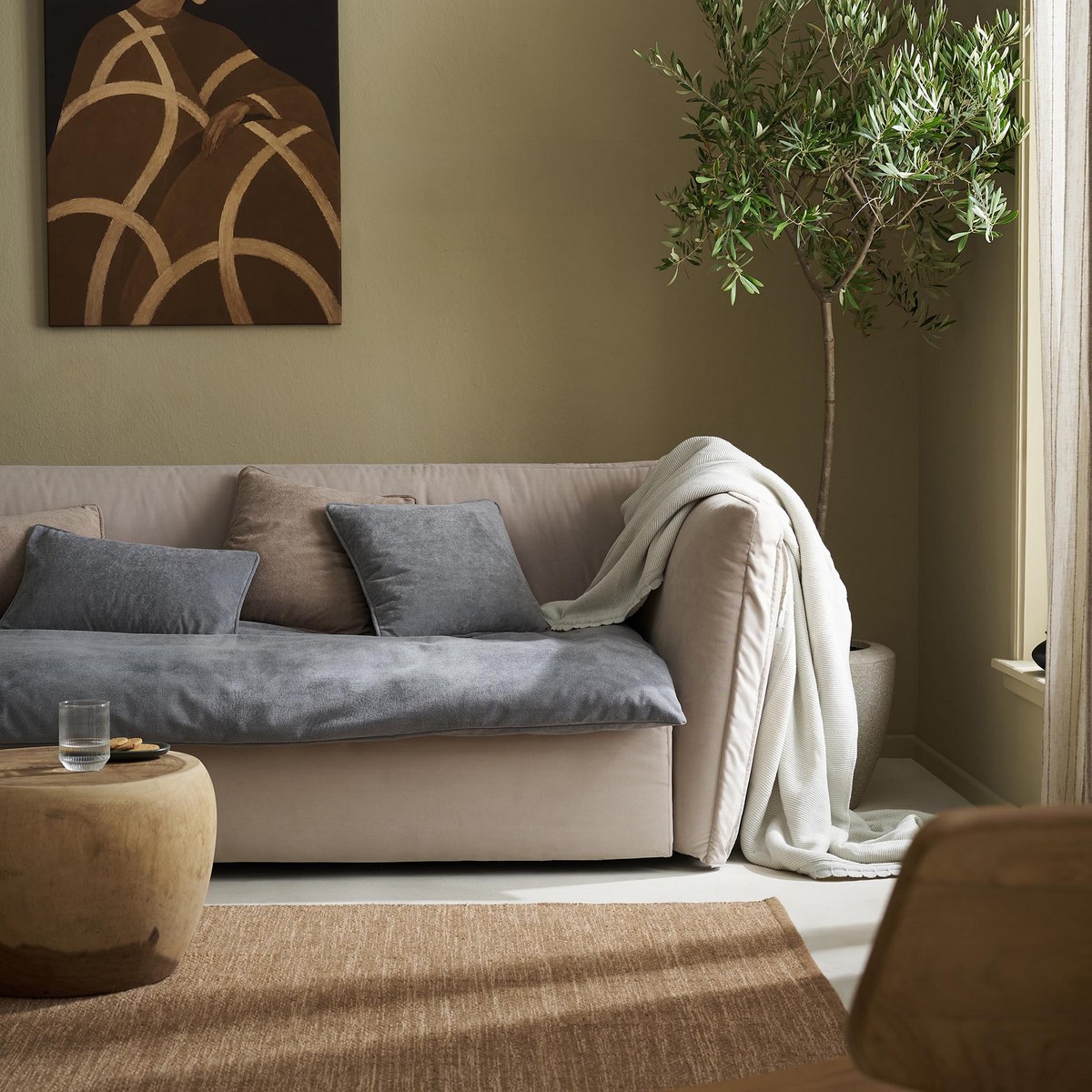 Sofa Topper 80x200cm GOFIS HOME Nadinia Rock Grey 137
