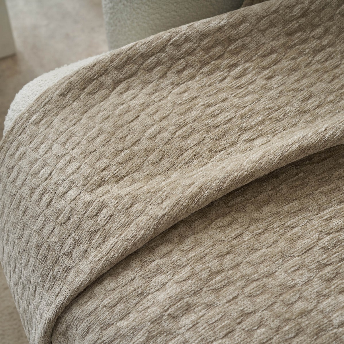Ριχτάρι Τετραθέσιου 180x350cm GOFIS HOME Ondine Beige 184/06 - Image 2