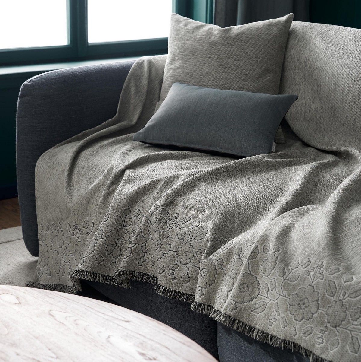 Ριχτάρι Διθέσιου 180x250cm GOFIS HOME Neith Black stroke 395/14 - Image 3