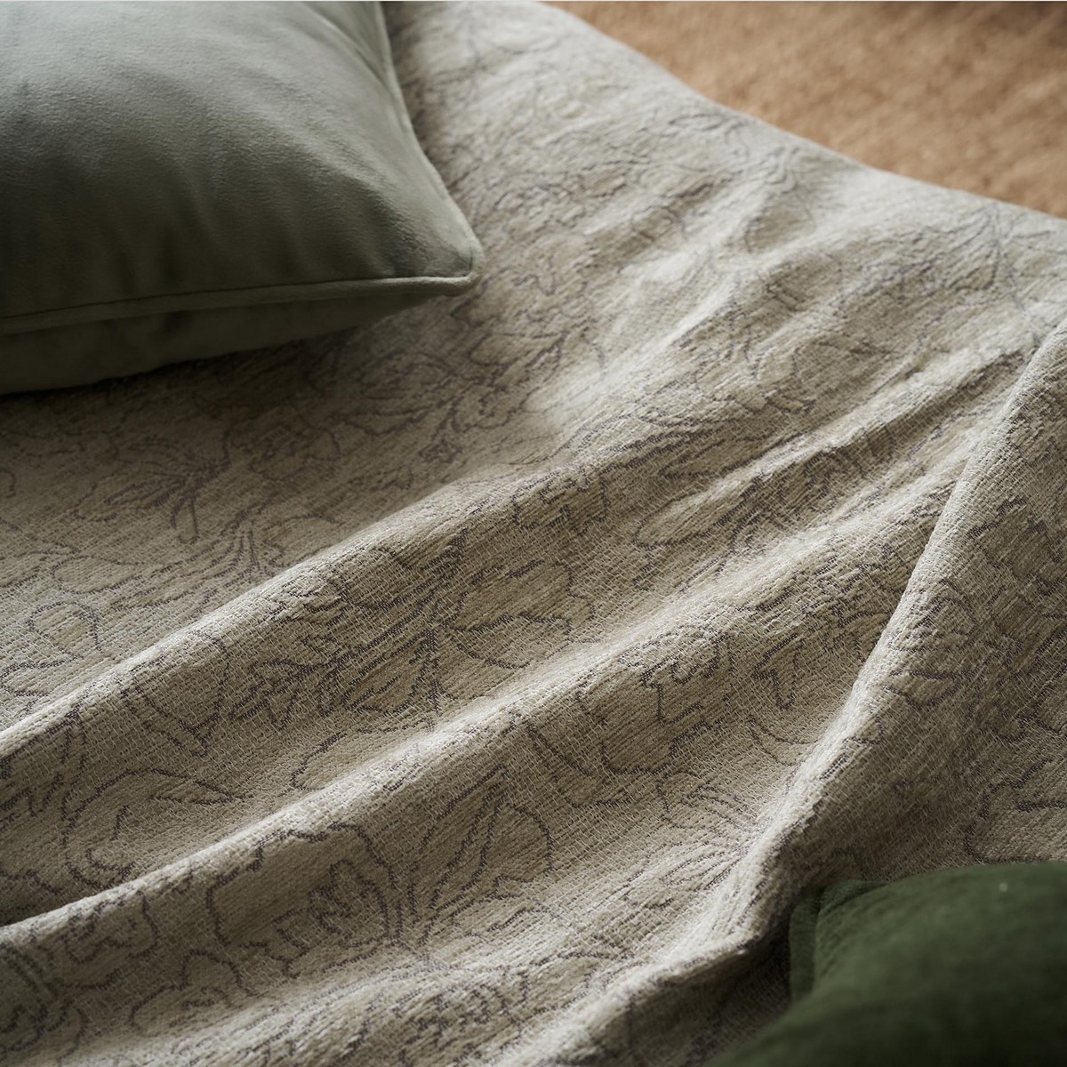 Ριχτάρι Πολυθρόνας 180x180cm GOFIS HOME Aradia Olive Beige 430/06 - Image 3