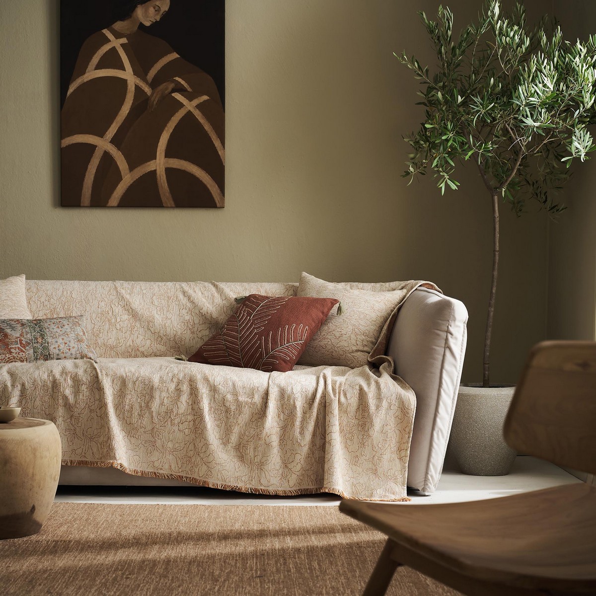 Ριχτάρι Διθέσιου 180x250cm GOFIS HOME  Ivory/Appricot 430/03 - Image 6
