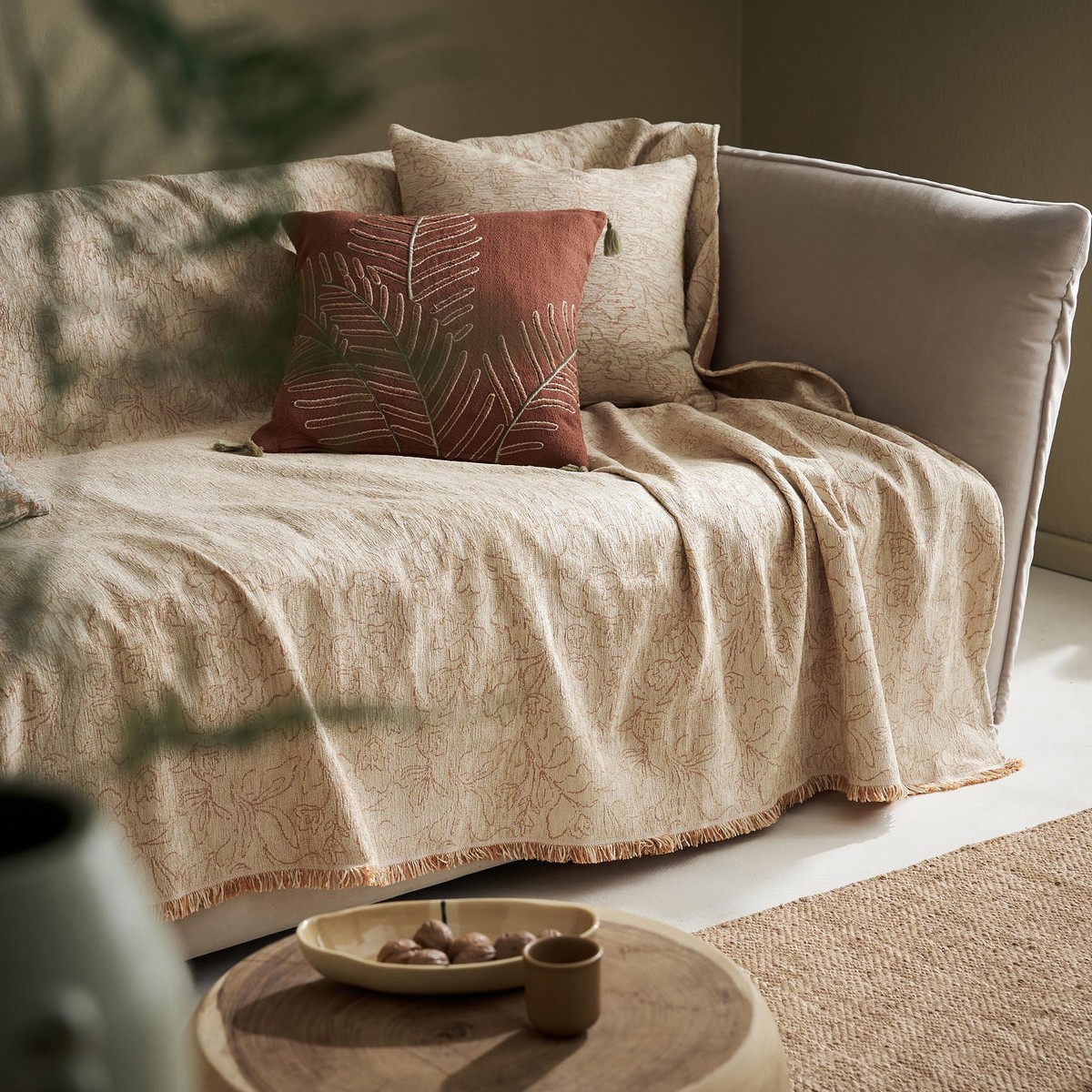 Ριχτάρι Τριθέσιου 180x300cm GOFIS HOME  Ivory/Appricot 430/03 - Image 4