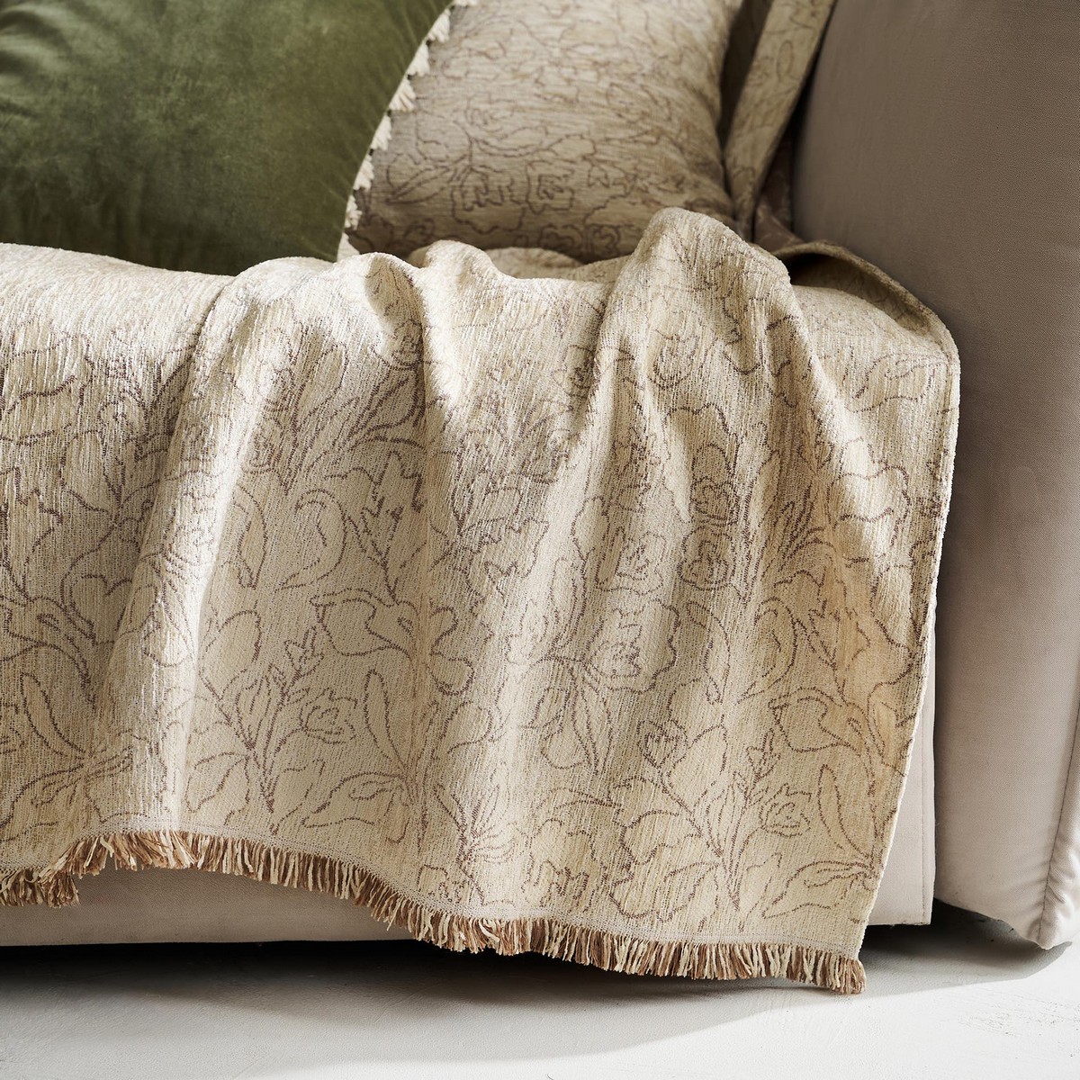 Ριχτάρι Τριθέσιου 180x300cm GOFIS HOME Aradia Beige 430/05