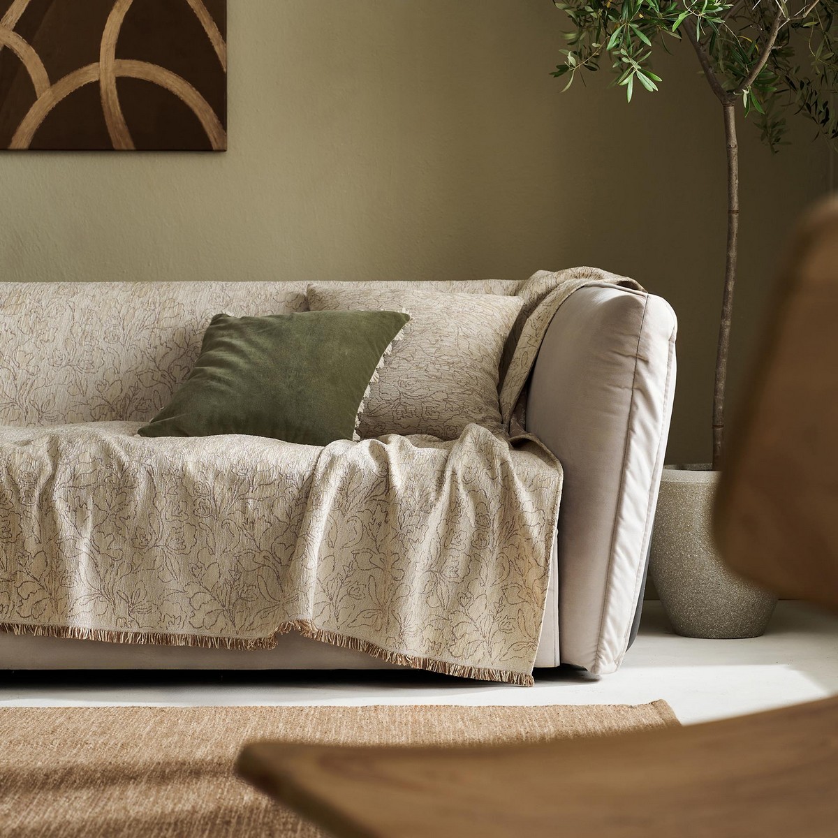 Ριχτάρι Τριθέσιου 180x300cm GOFIS HOME Aradia Beige 430/05 - Image 2