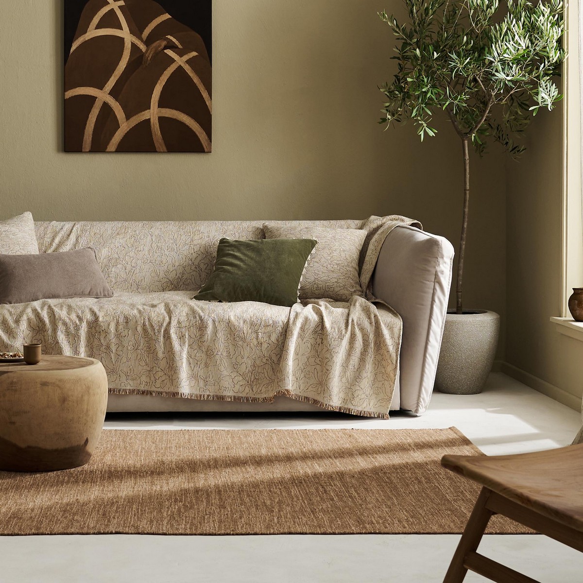 Ριχτάρι Τετραθέσιου 180x350cm GOFIS HOME Aradia Beige 430/05 - Image 6