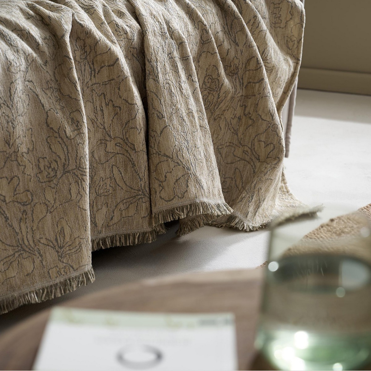 Ριχτάρι Τετραθέσιου 180x350cm GOFIS HOME Aradia Weed Beige 430/07 - Image 4