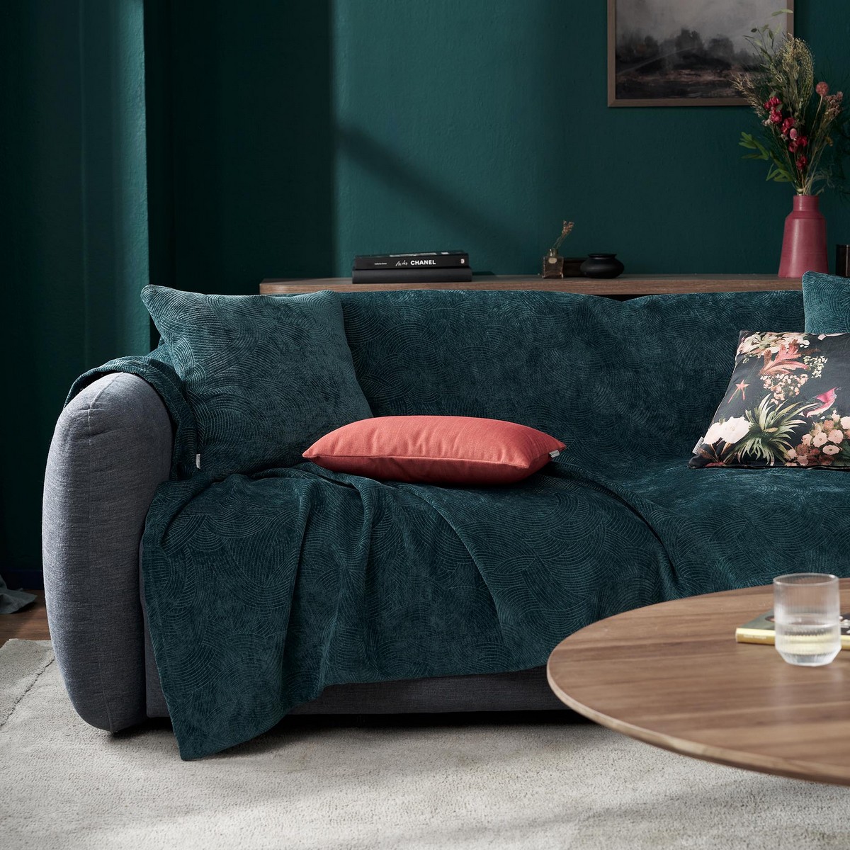 Ριχτάρι Διθέσιου 180x250cm GOFIS HOME Nimbus Deep Ocean Blue 447/18