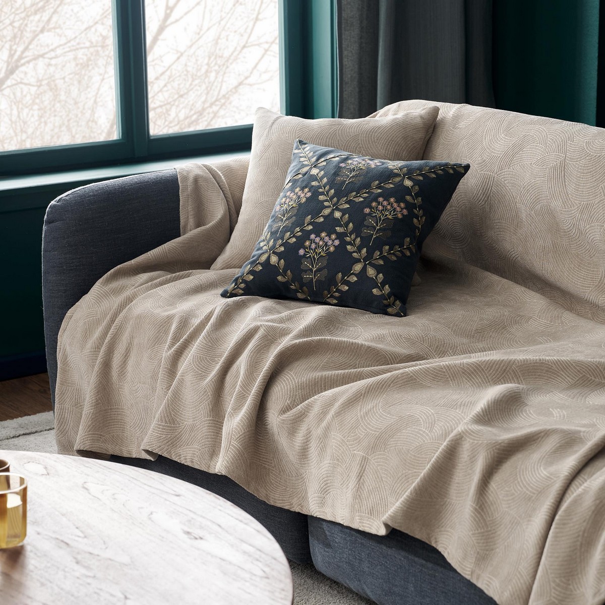 Ριχτάρι Διθέσιου 180x250cm GOFIS HOME Nimbus Warm Beige 447/39 - Image 4