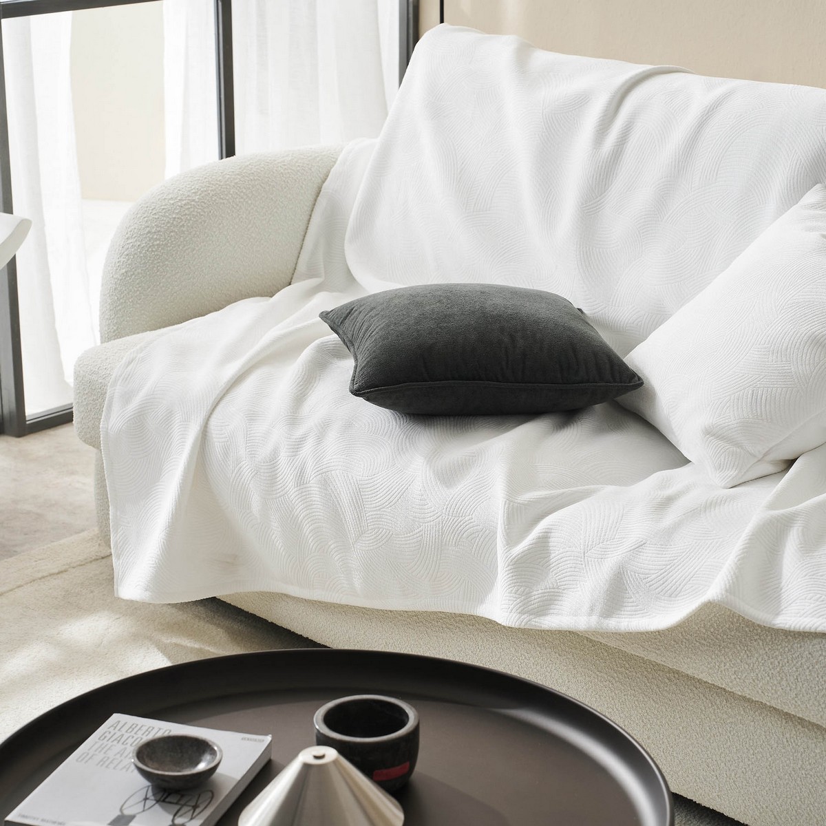 Ριχτάρι Τριθέσιου 180x300cm GOFIS HOME Nimbus Poral White 447/26 - Image 2