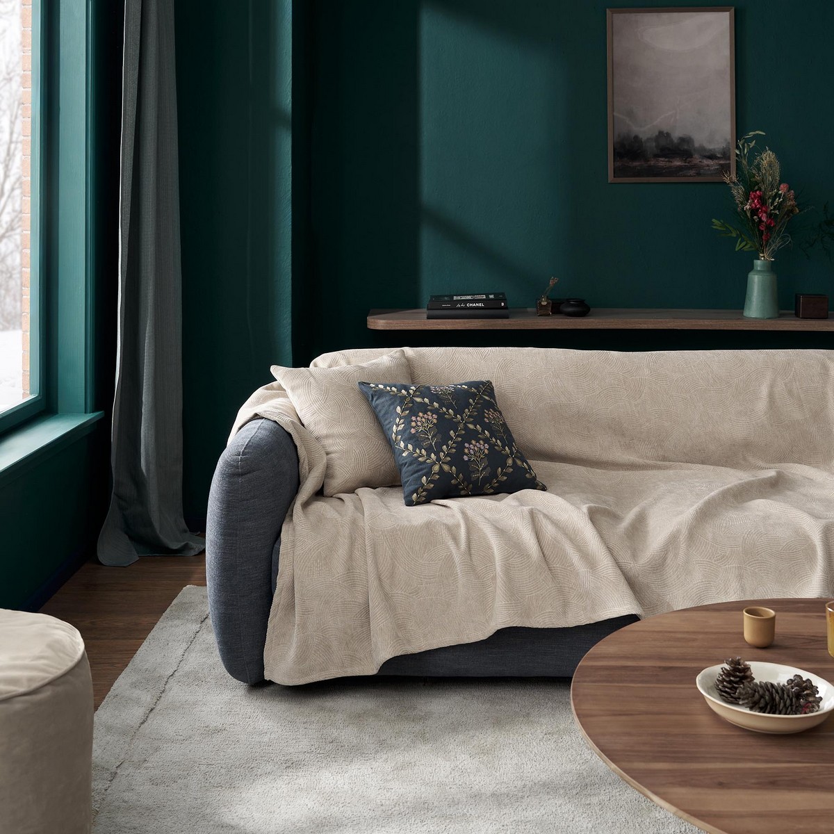 Ριχτάρι Τριθέσιου 180x300cm GOFIS HOME Nimbus Warm Beige 447/39 - Image 5