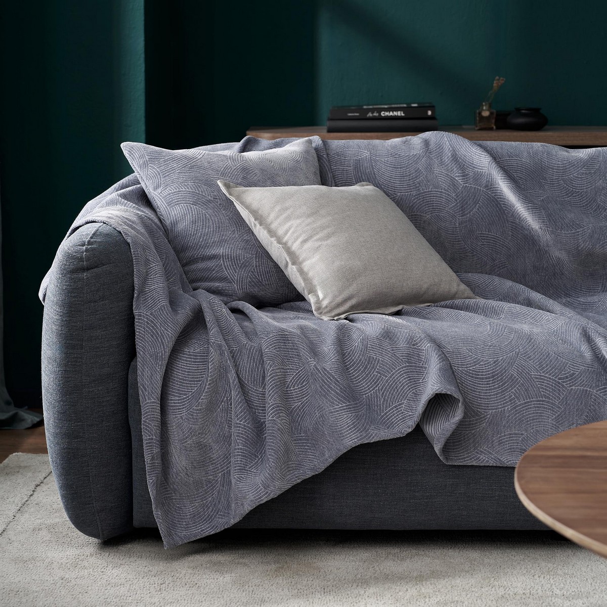 Ριχτάρι Τετραθέσιου 180x350cm GOFIS HOME Nimbus Blue Grey  447/09