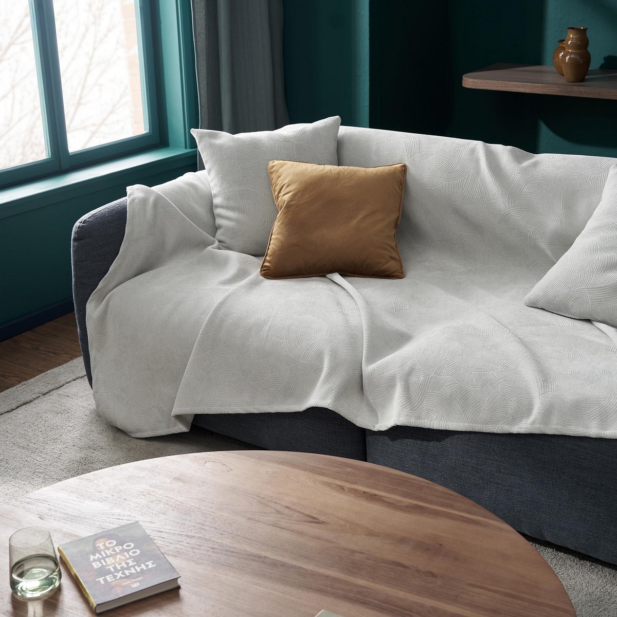 Ριχτάρι Τετραθέσιου 180x350cm GOFIS HOME Nimbus Opal Green 447/11 - Image 4