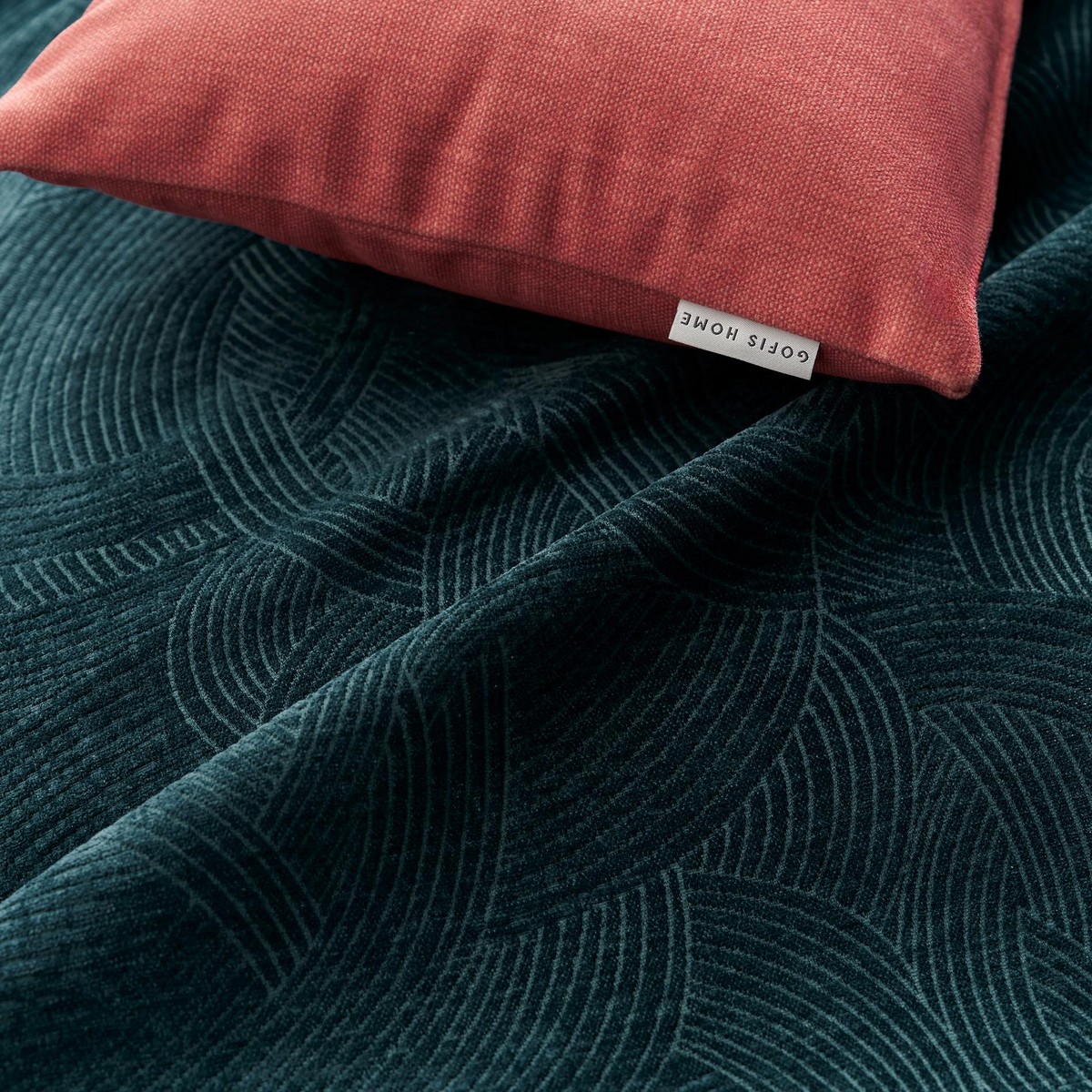 Ριχτάρι Τετραθέσιου 180x350cm GOFIS HOME Nimbus Deep Ocean Blue 447/18 - Image 2