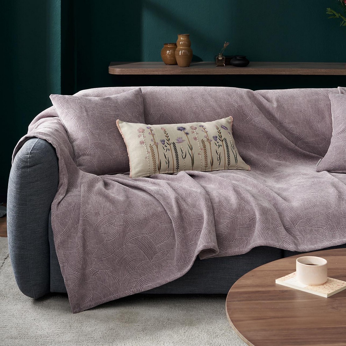 Ριχτάρι Τετραθέσιου 180x350cm GOFIS HOME Nimbus Arctic Purple 447/20