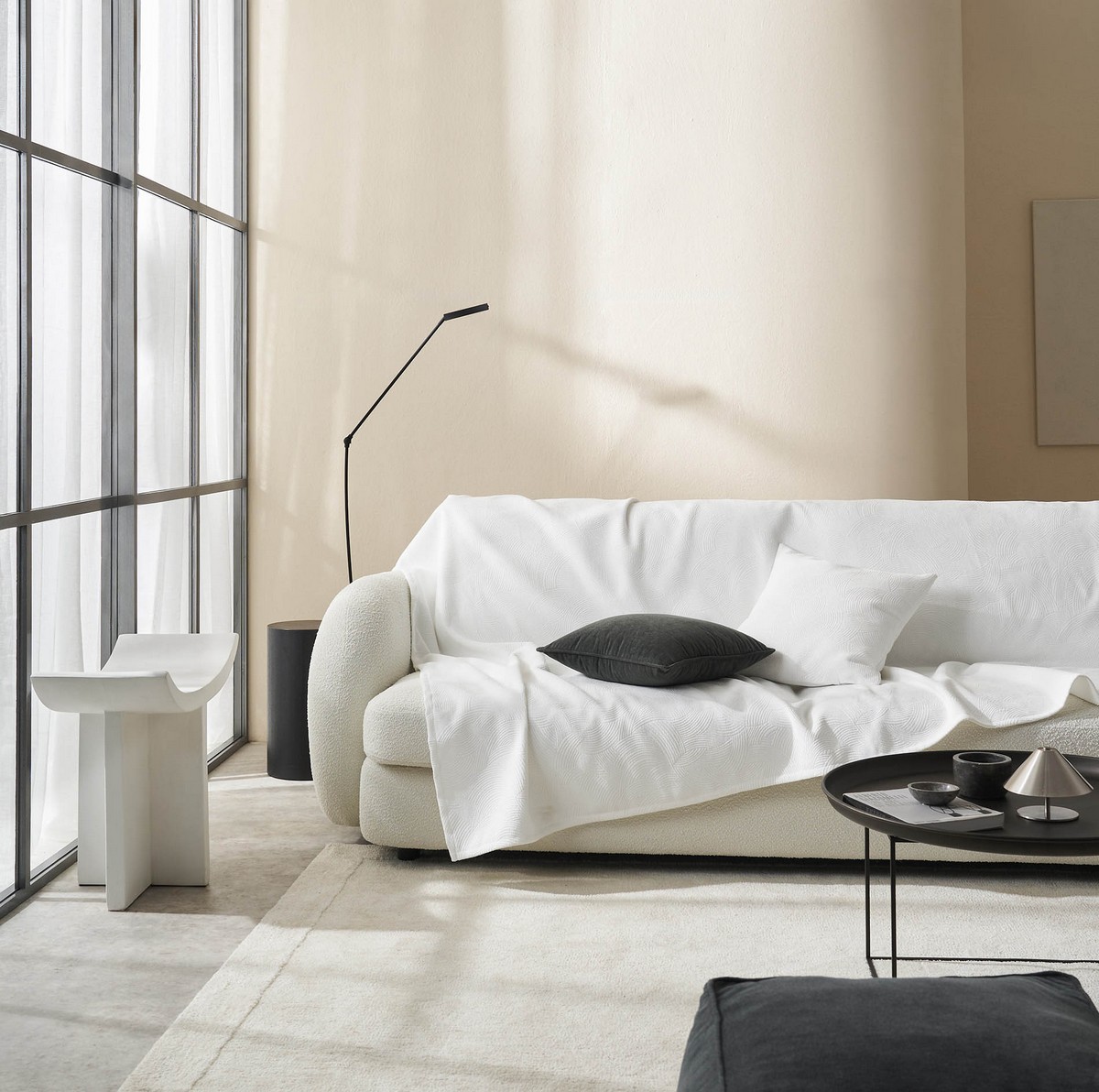 Ριχτάρι Τετραθέσιου 180x350cm GOFIS HOME Nimbus Poral White 447/26 - Image 4
