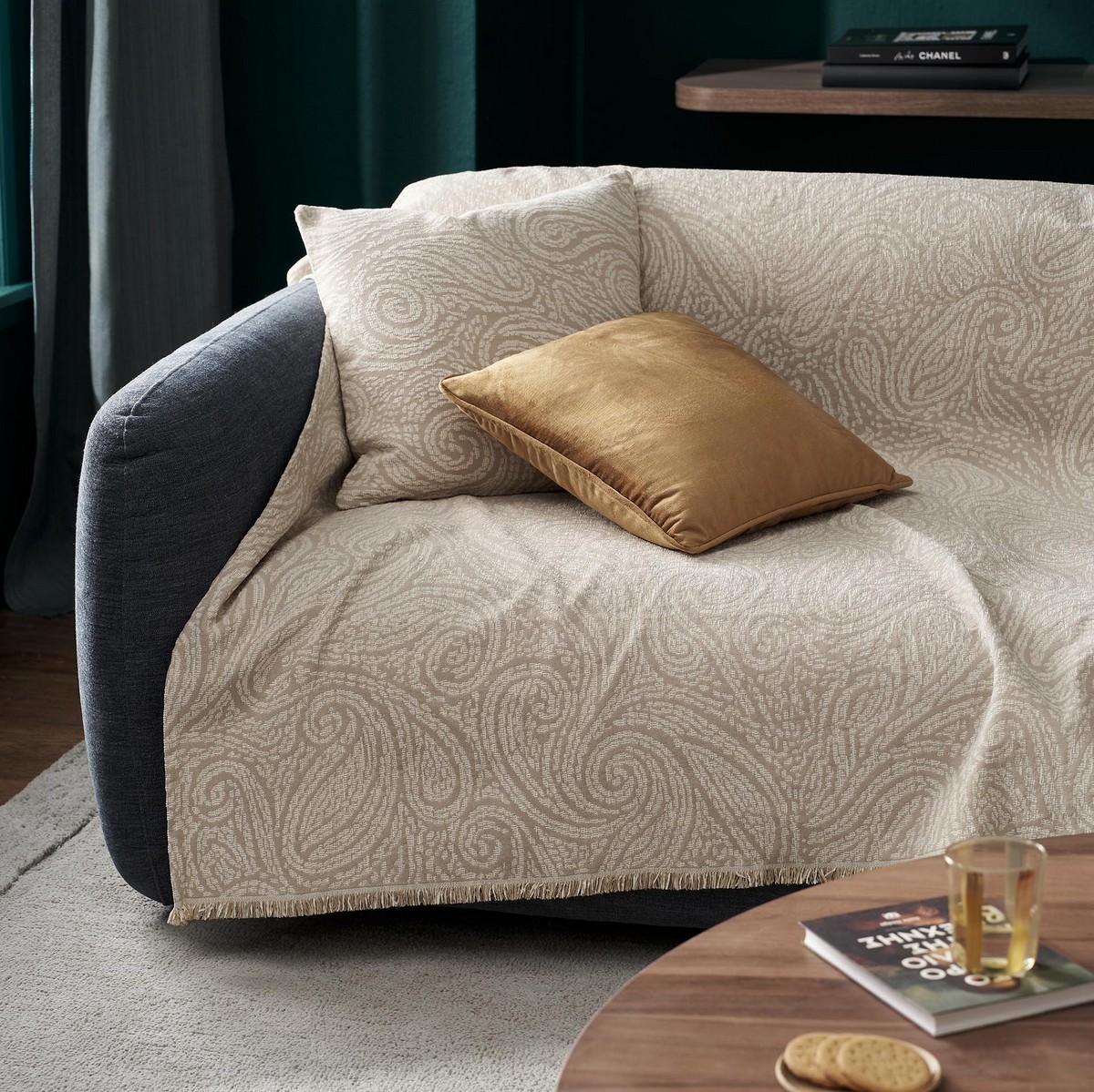 Ριχτάρι Τριθέσιου 180x300cm GOFIS HOME  Beige 448/06