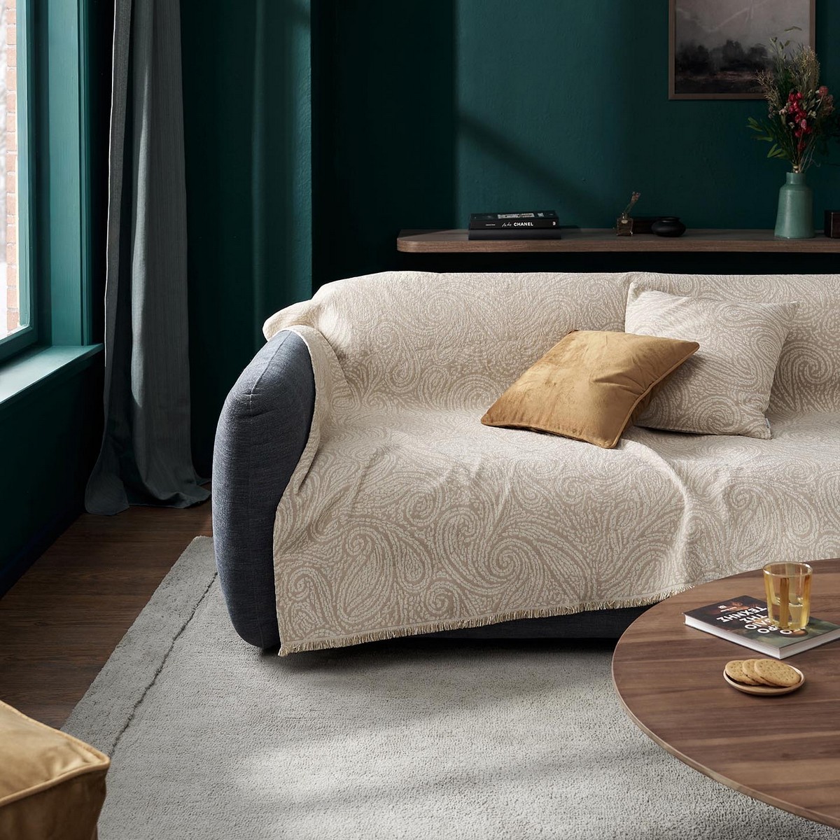 Ριχτάρι Τετραθέσιου 180x350cm GOFIS HOME Rune Beige 448/06 - Image 5