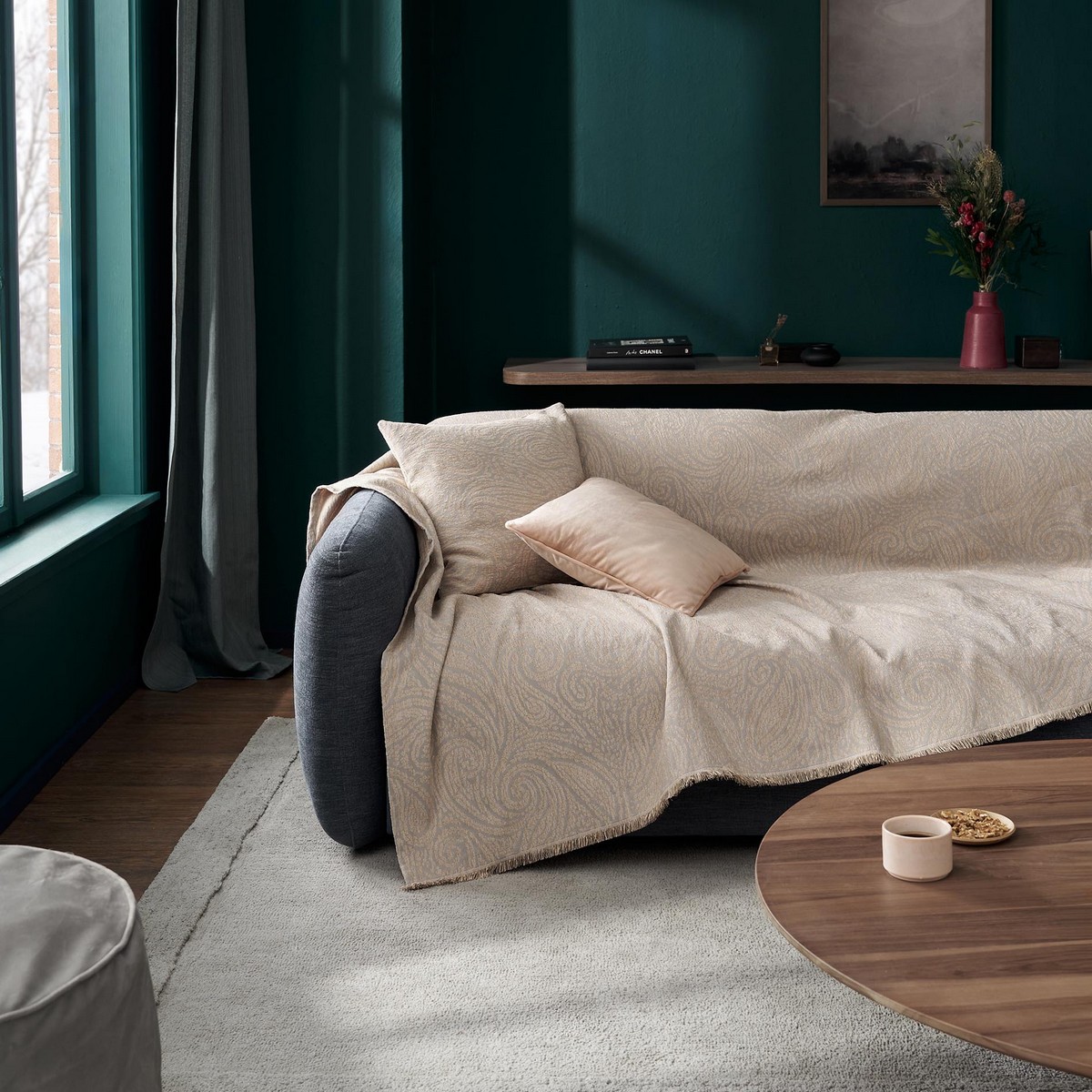 Ριχτάρι Τετραθέσιου 180x350cm GOFIS HOME Rune Salmon 448/25 - Image 5