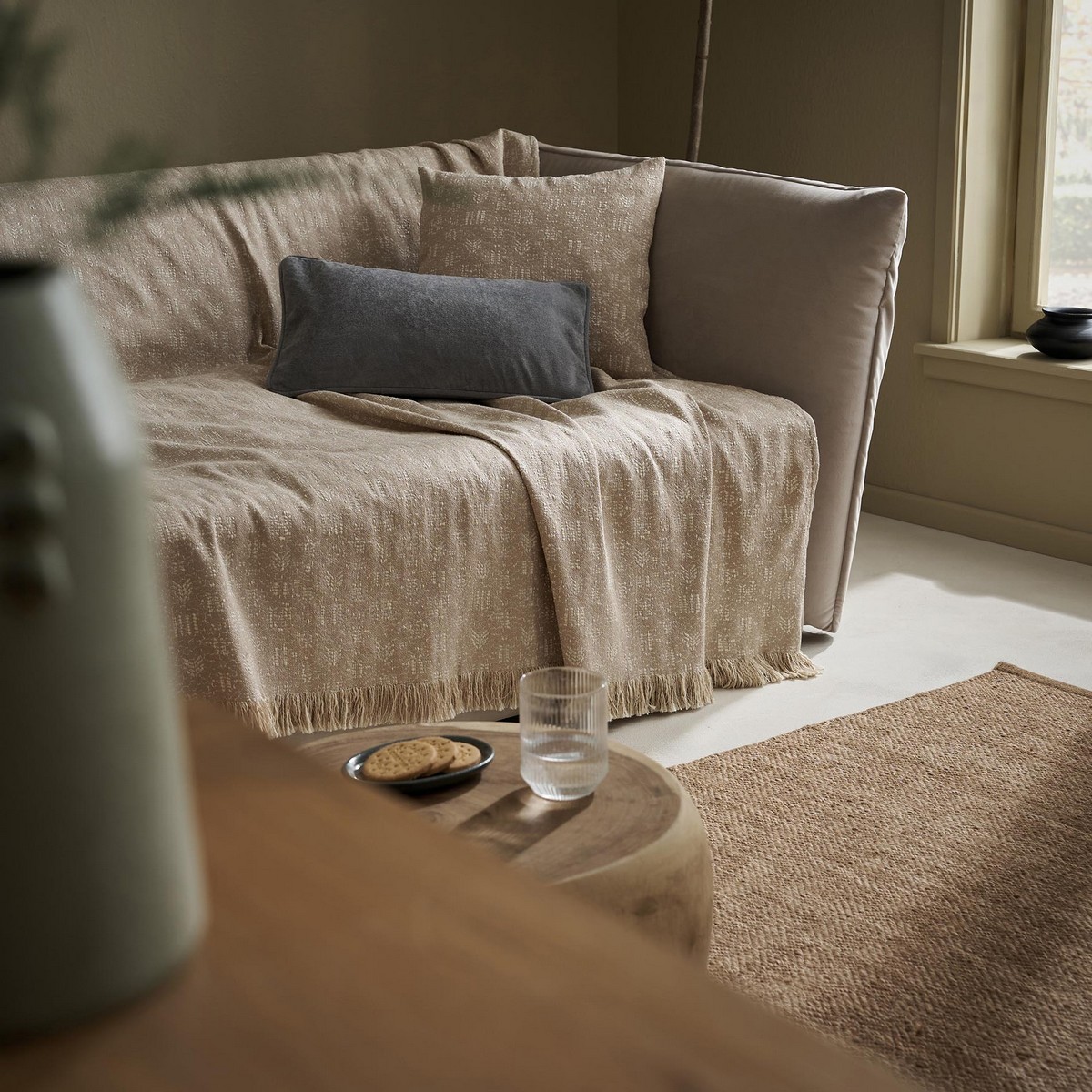 Ριχτάρι Τριθέσιου 180x310cm GOFIS HOME Azar Ground Beige 464/06 - Image 4