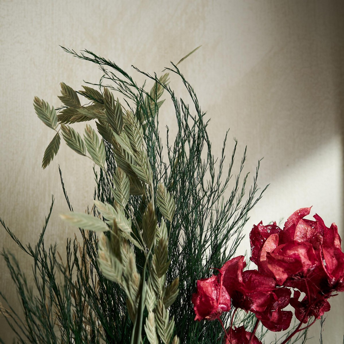 Σύνθεση με αποξηραμένα άνθη Ύψος : 60cm, 200γρ. GOFIS HOME Fouzia 192 - Image 3